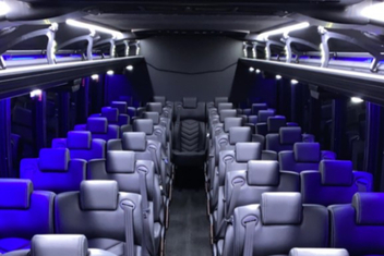 Brookline Charter Bus Interior