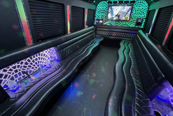Brookline Limo Bus Interior