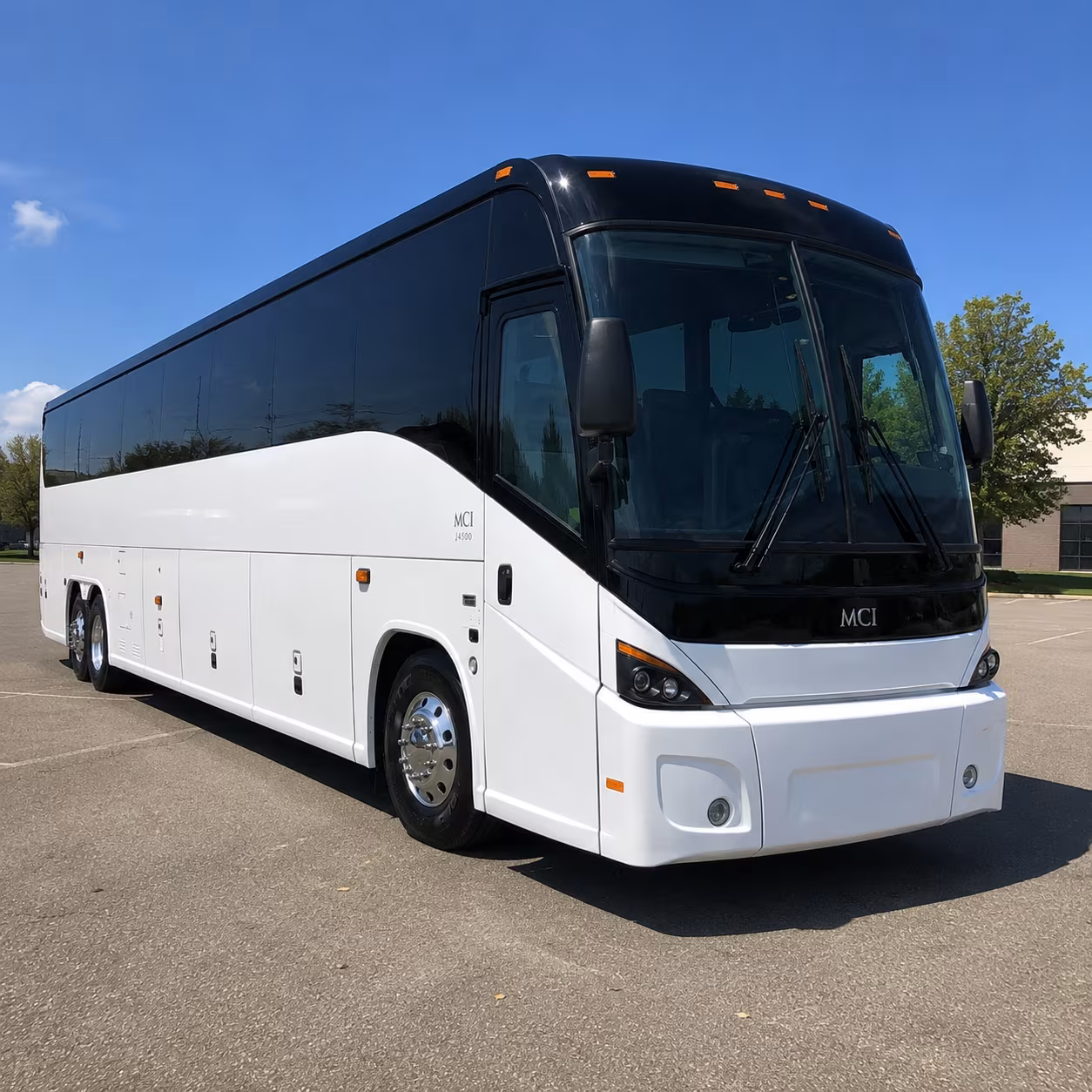 brookline charter bus rental exterior